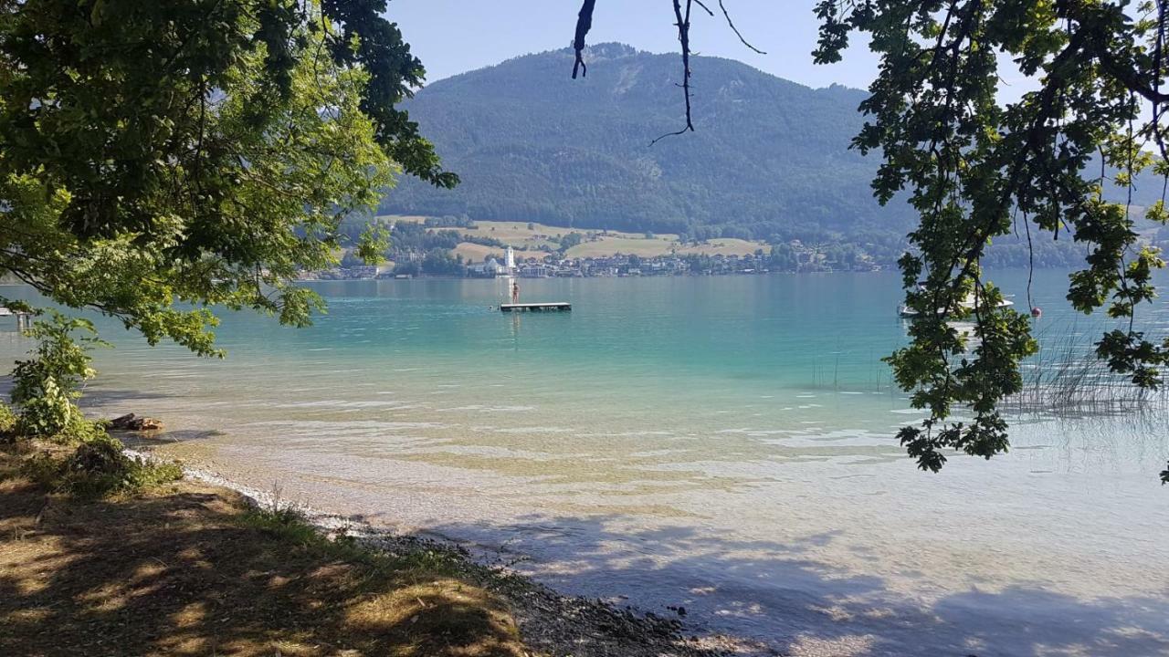 Ferienhaus Grillbauer Abersee Bagian luar foto