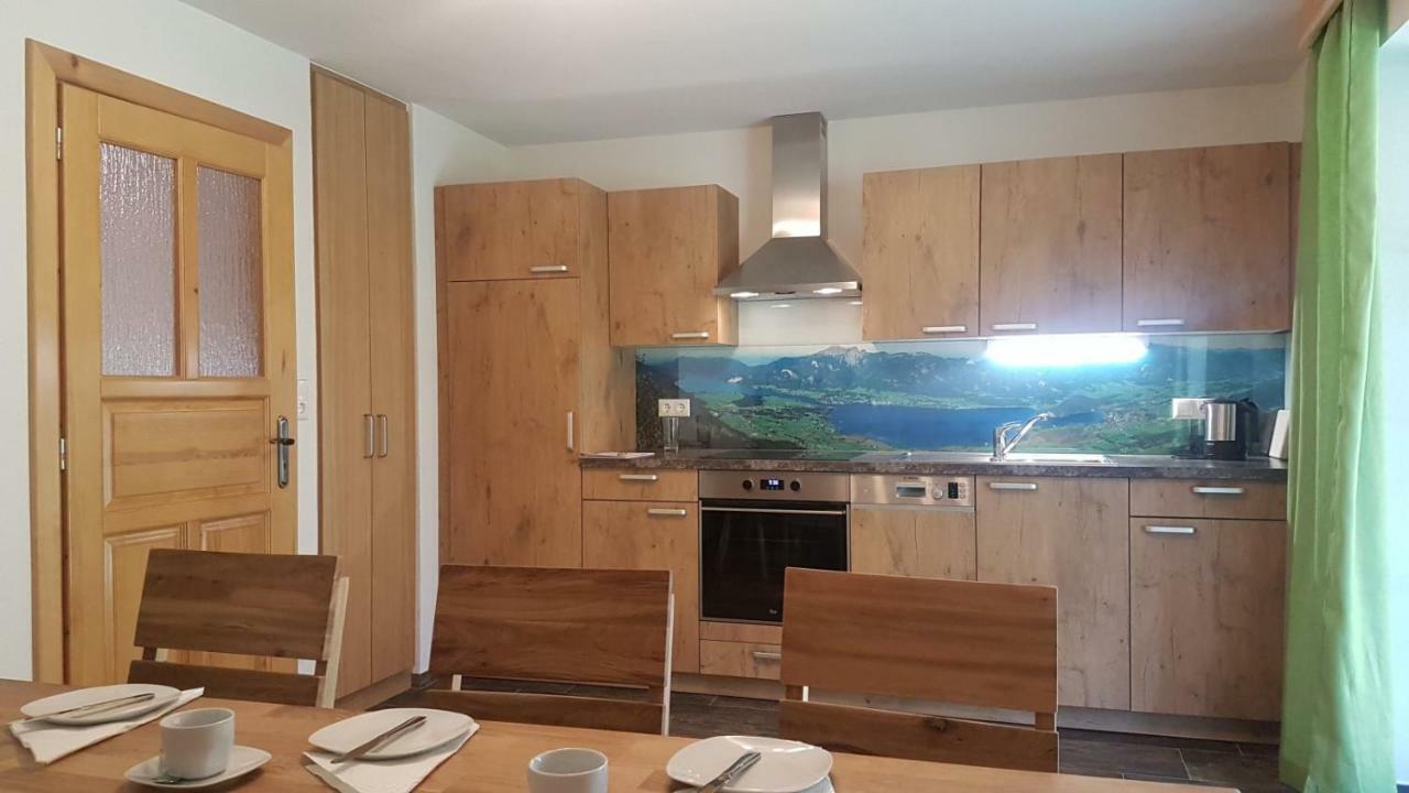 Ferienhaus Grillbauer Abersee Bagian luar foto